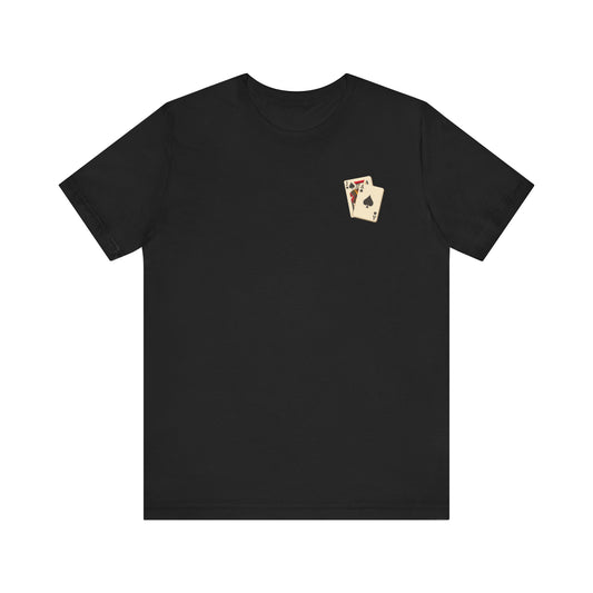 Blackjack Hand Badge Tee