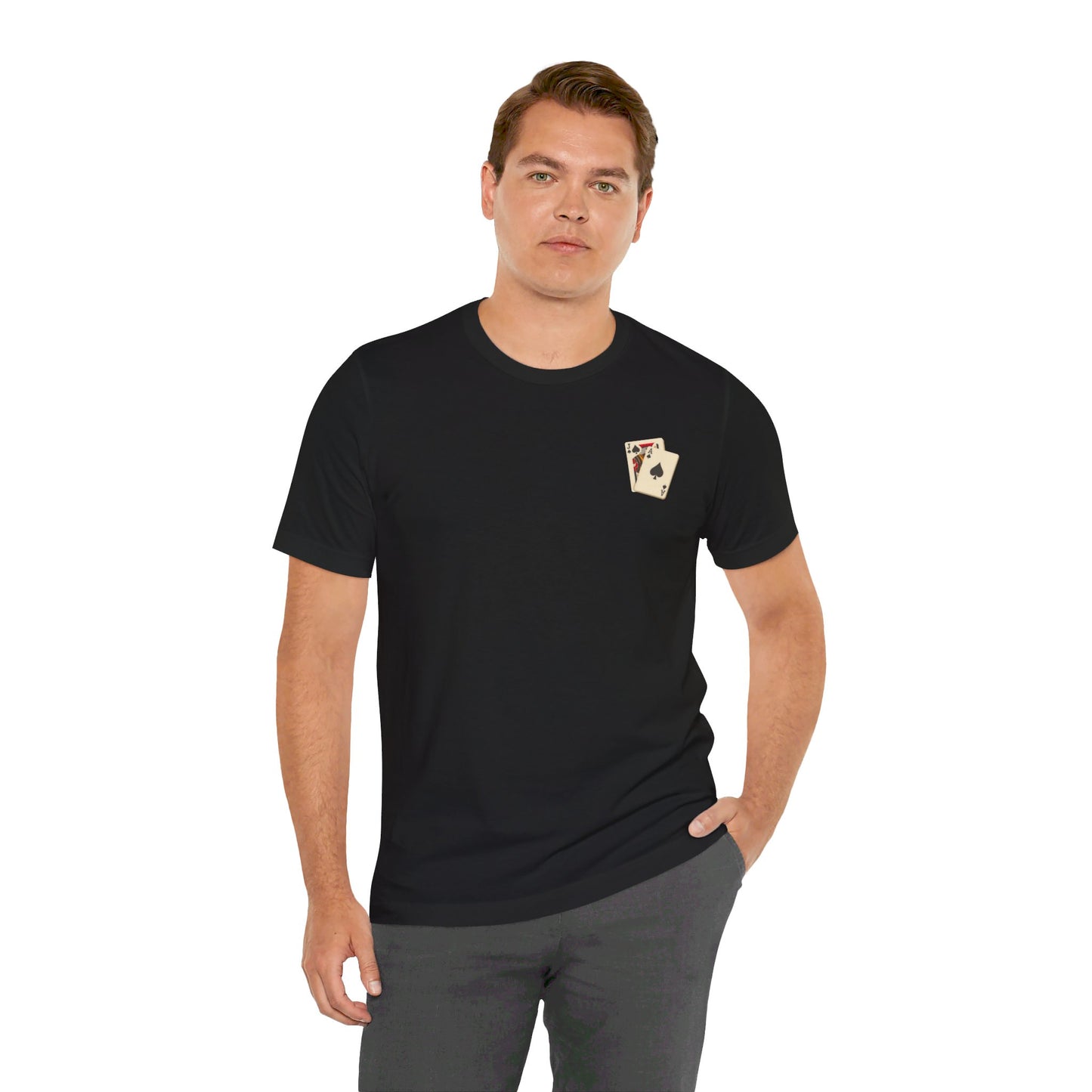 Blackjack Hand Badge Tee